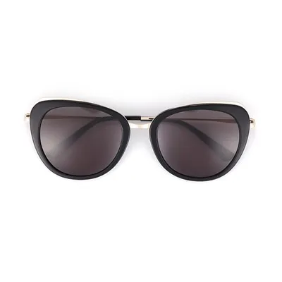 Дамски ацетатни метални слънчеви очила Cat Eye