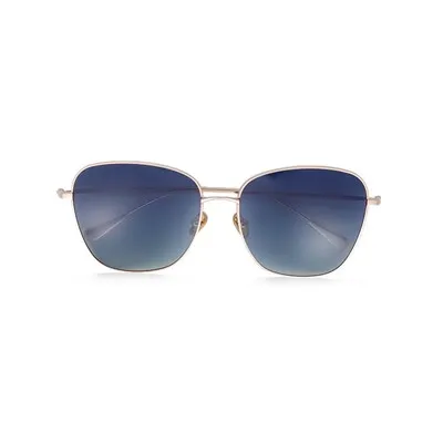 Големи квадратни метални слънчеви очила унисекс