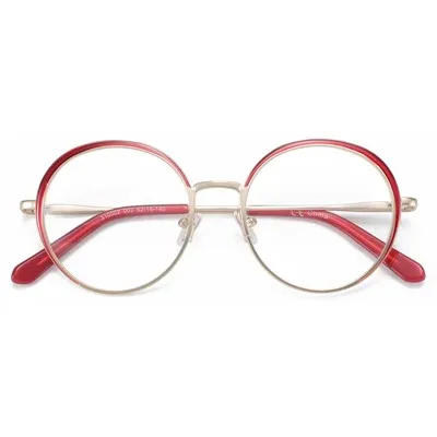 Дамски дизайнерски кръгли оптични очила